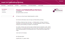 Tablet Screenshot of hospizstiftung-nuernberg.de